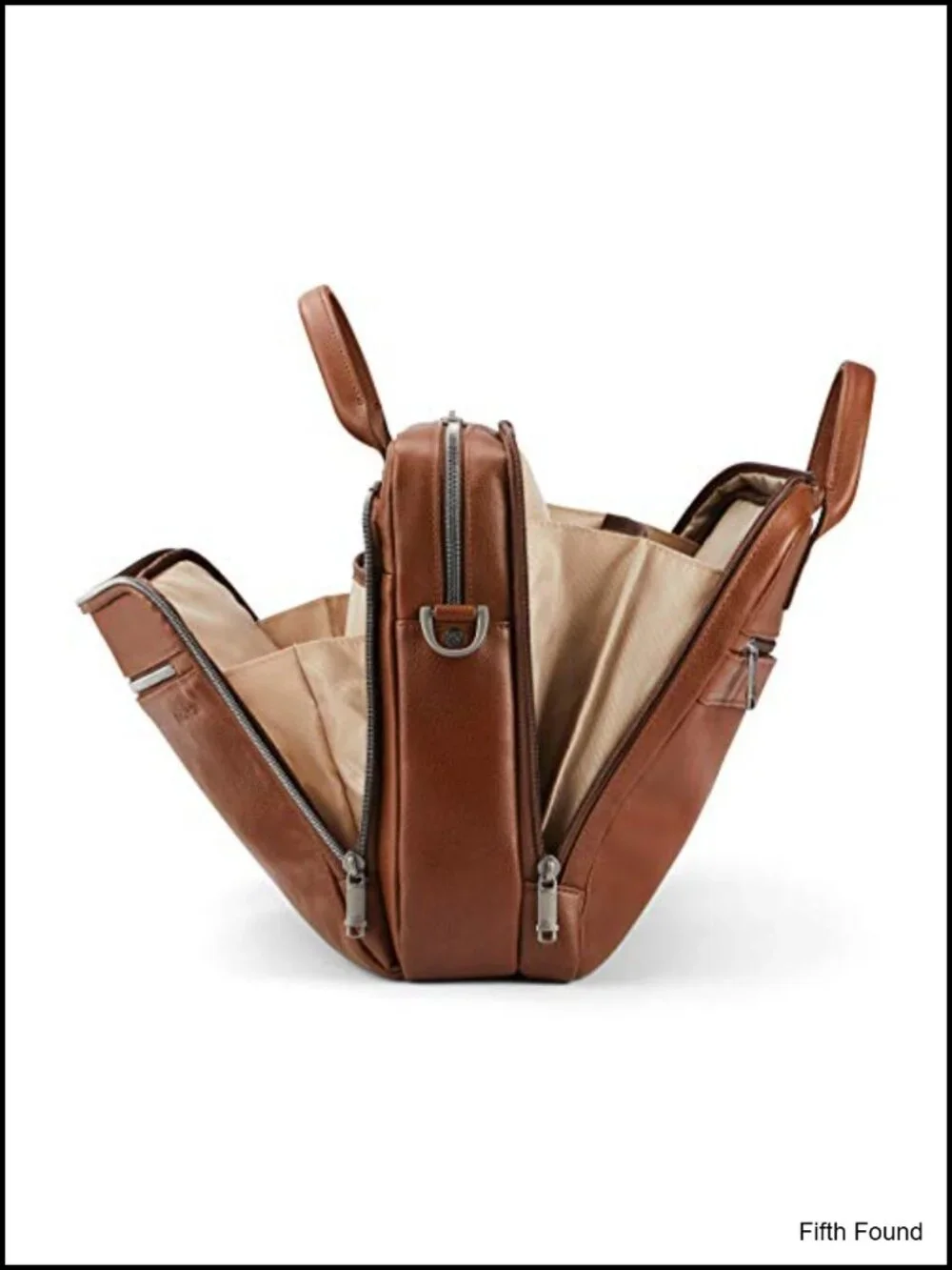 Classic Leather Toploader Briefcase